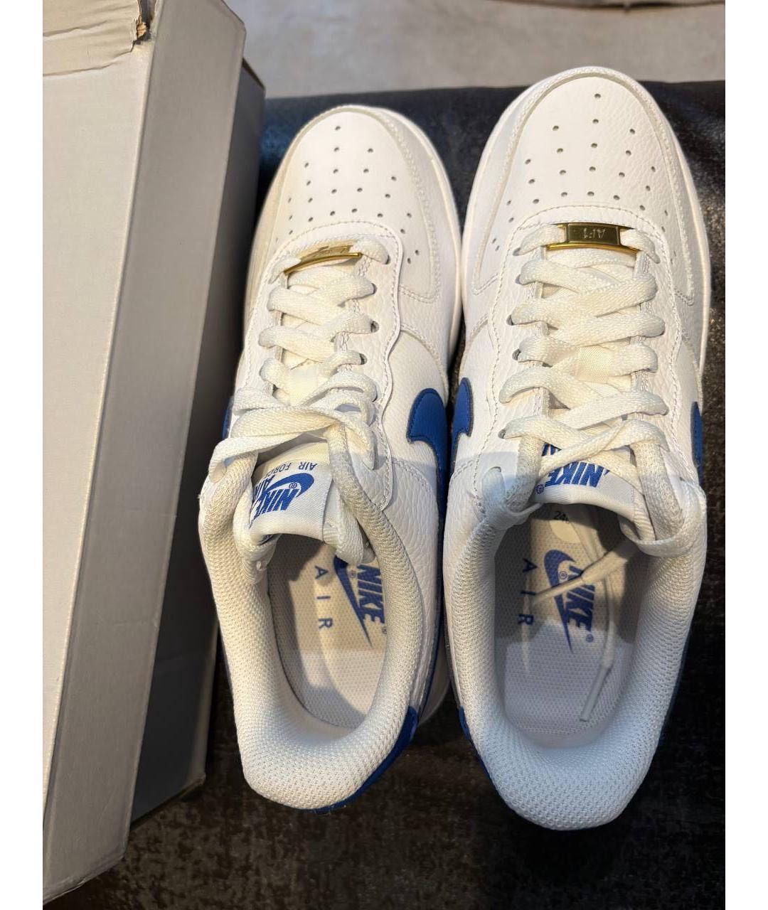 NIKE Белые кожаные кроссовки, фото 2