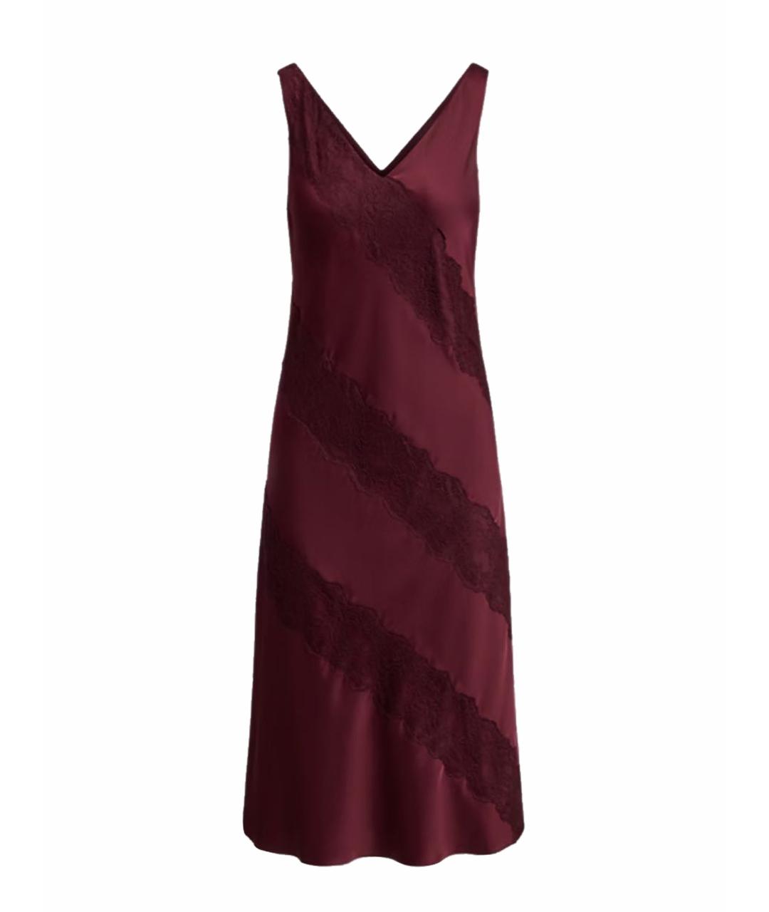 RALPH LAUREN Бордовое коктейльное платье, фото 1