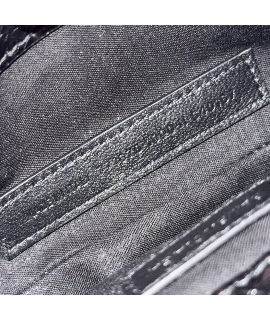 BALENCIAGA Черная кожаная сумка с короткими ручками, фото 4