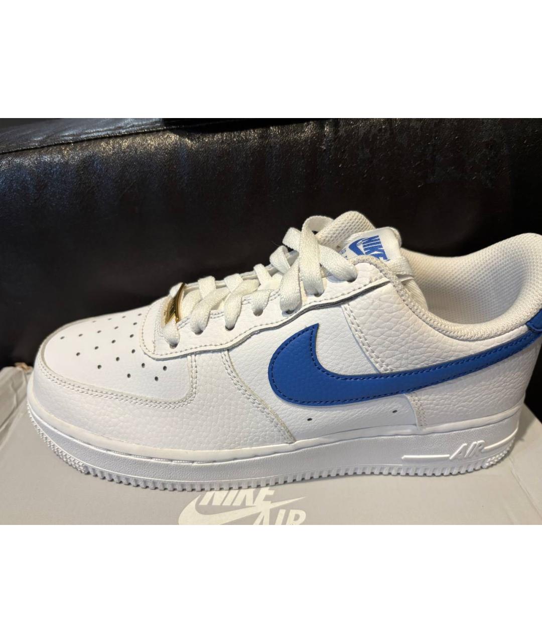 NIKE Белые кожаные кроссовки, фото 5