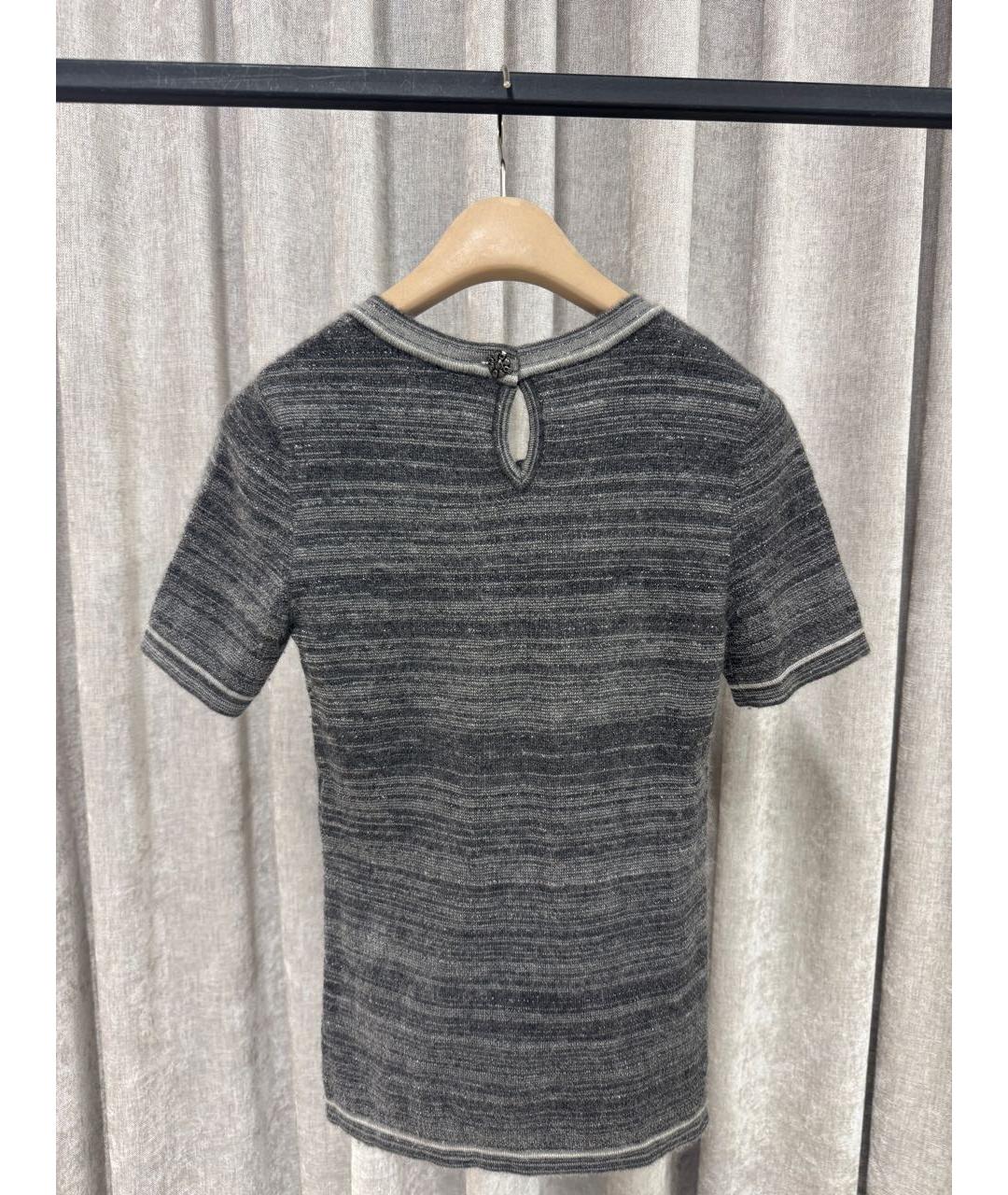 CHANEL Серый кашемировый джемпер / свитер, фото 2