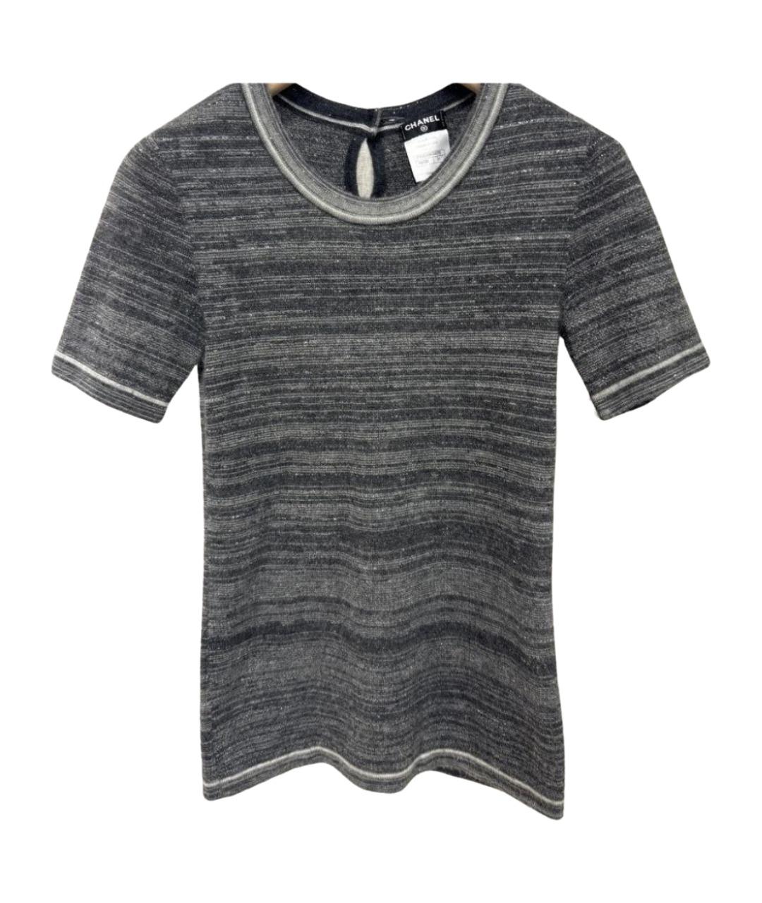 CHANEL Серый кашемировый джемпер / свитер, фото 1