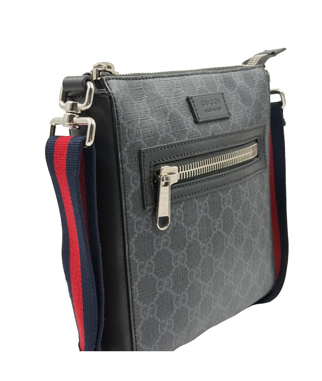 GUCCI Антрацитовая сумка на плечо, фото 2