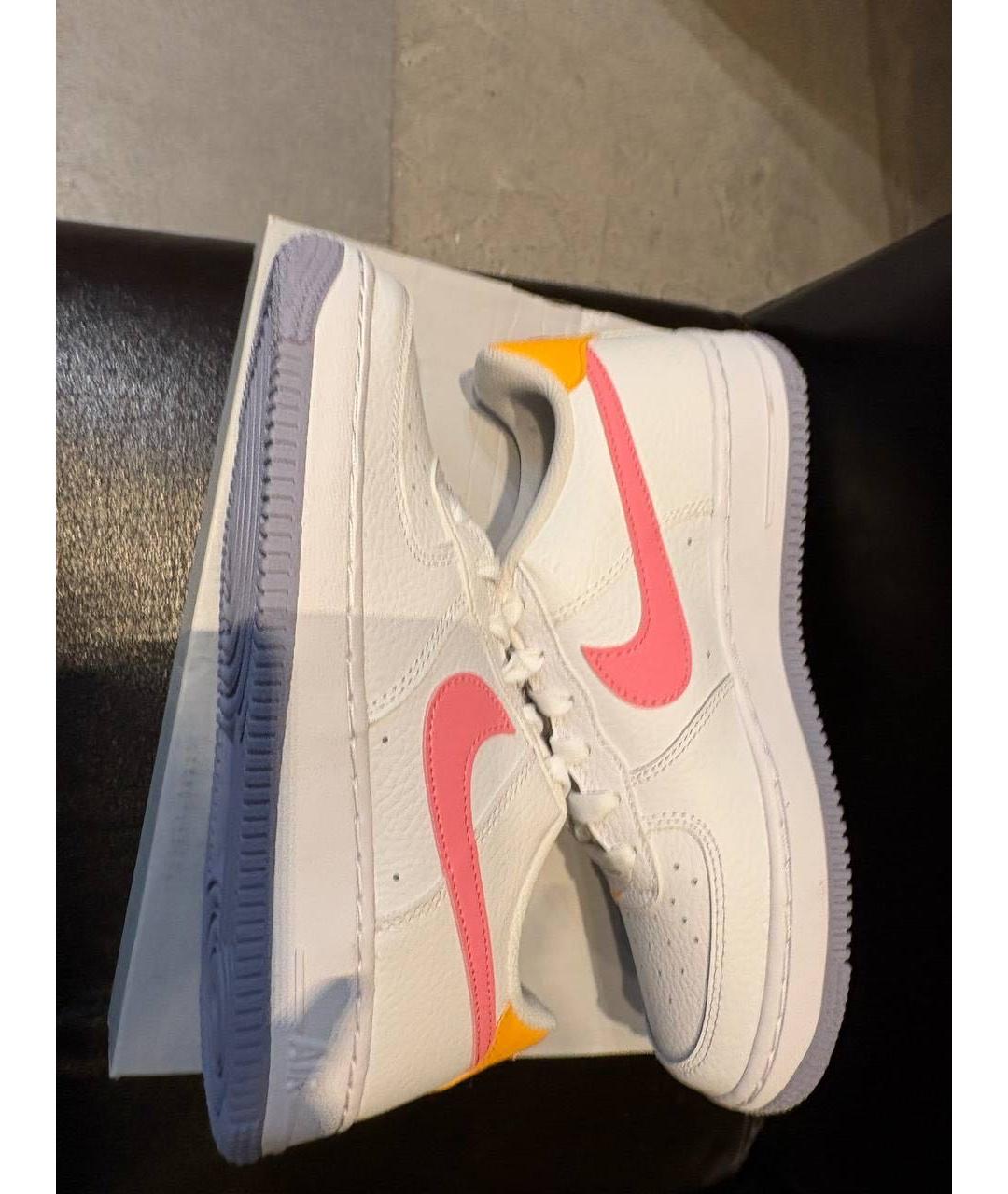 NIKE Белые кожаные кроссовки, фото 3