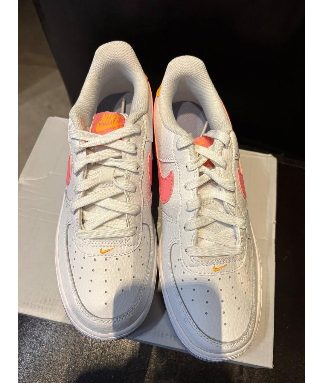 NIKE Белые кожаные кроссовки, фото 2