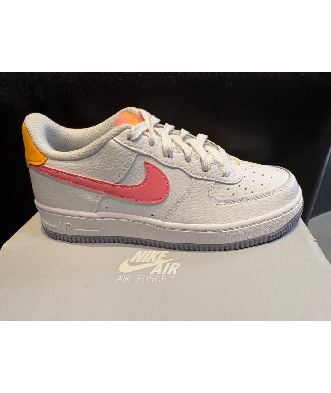 NIKE Белые кожаные кроссовки, фото 4