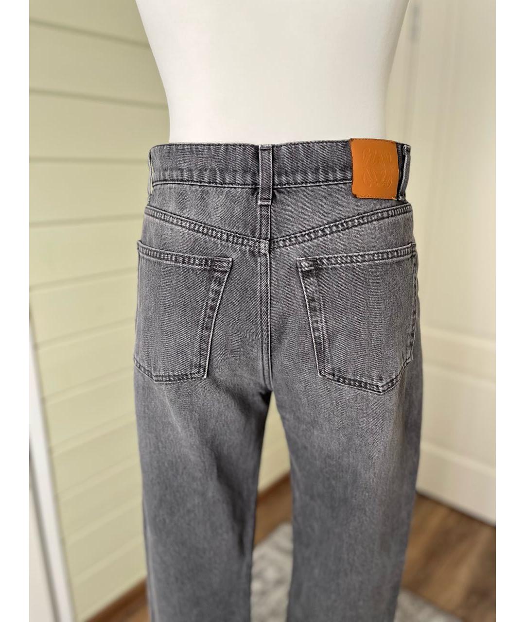 NANUSHKA Серые хлопковые прямые джинсы, фото 4