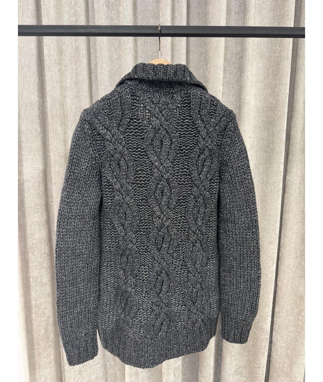 LORO PIANA Антрацитовый кашемировый джемпер / свитер, фото 2