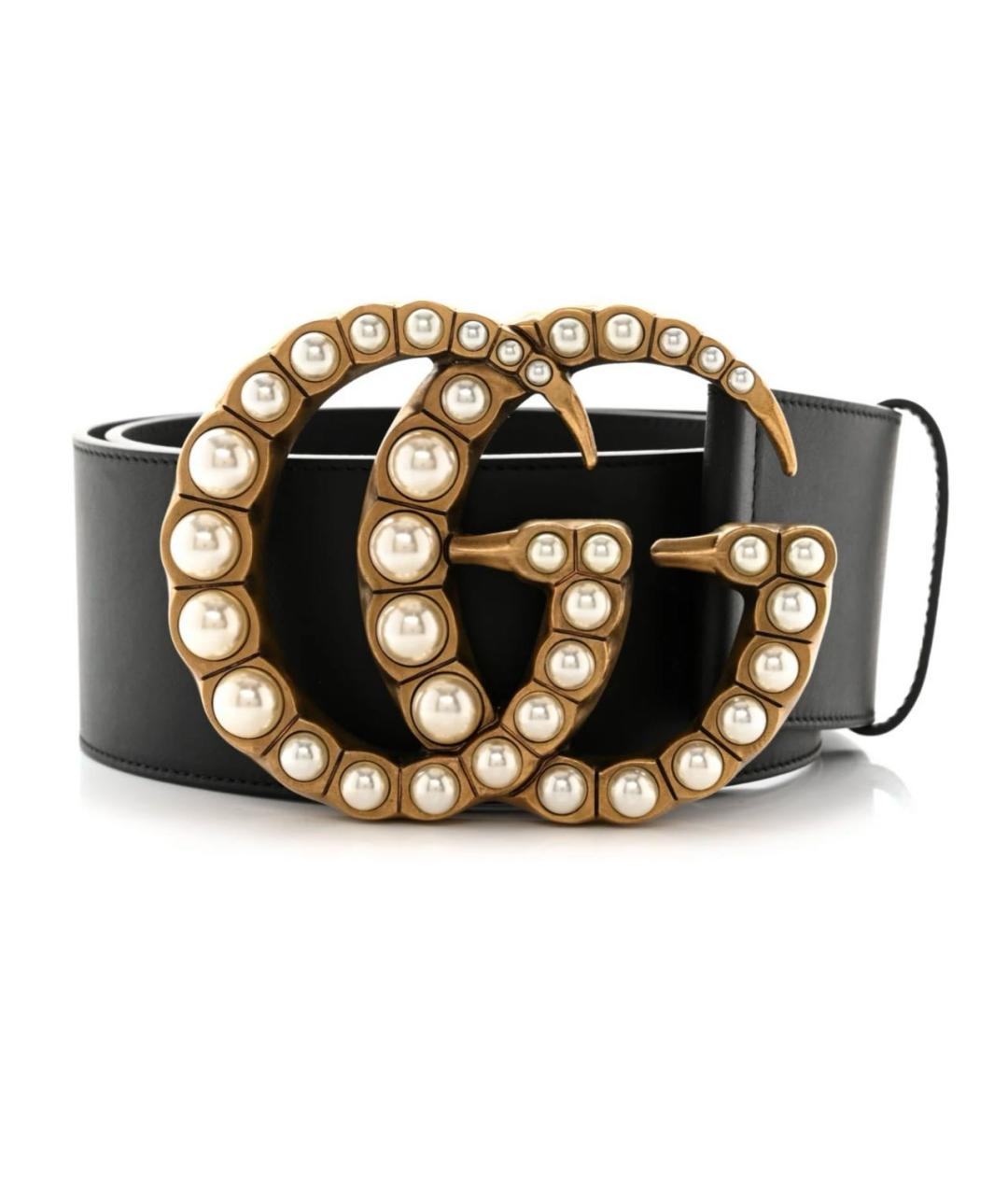 GUCCI Черный кожаный ремень, фото 4