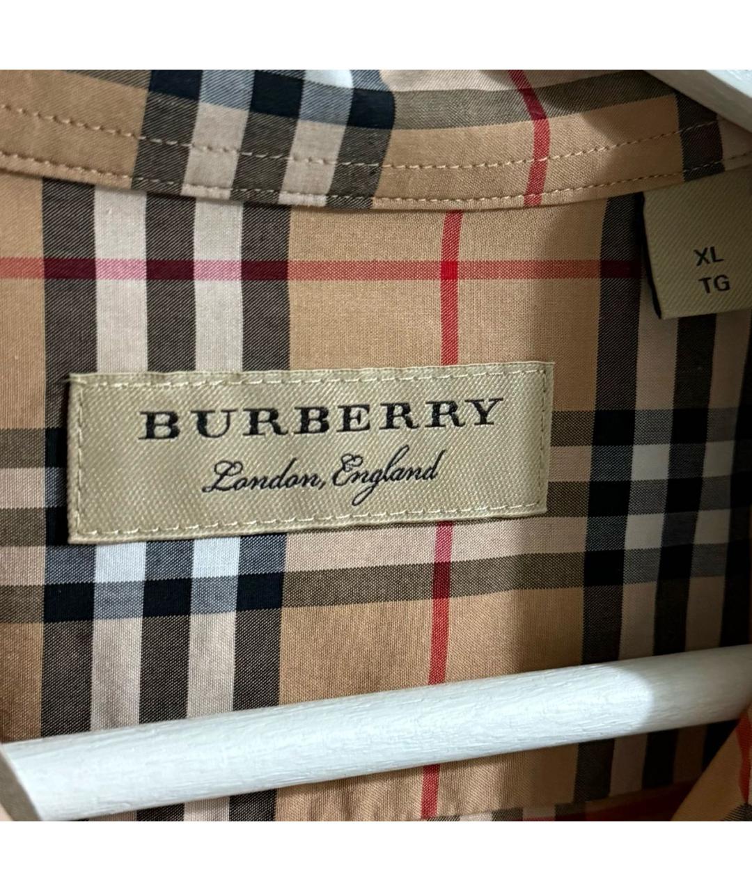 BURBERRY Мульти хлопковая кэжуал рубашка, фото 2