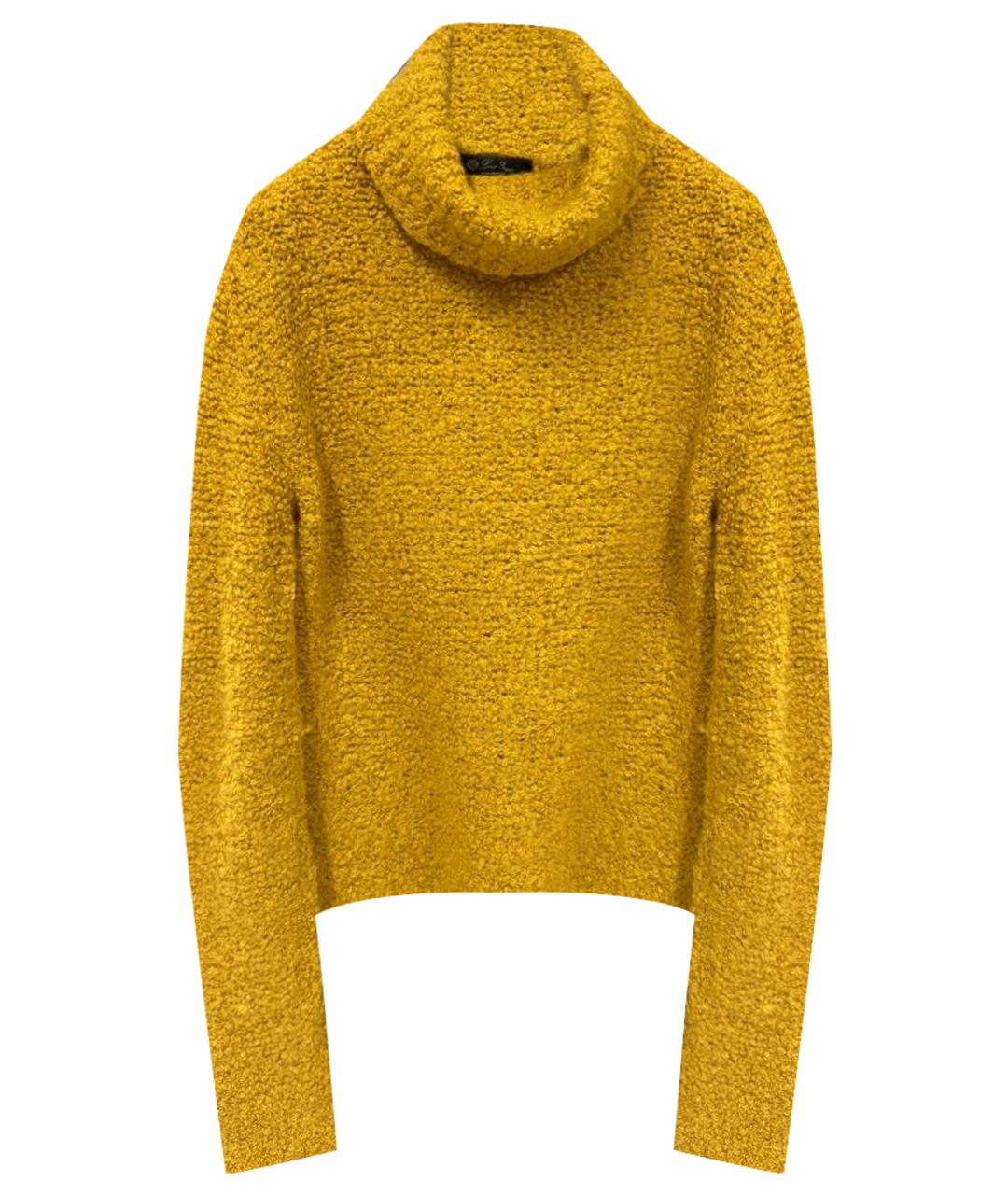 LORO PIANA Желтый кашемировый джемпер / свитер, фото 1