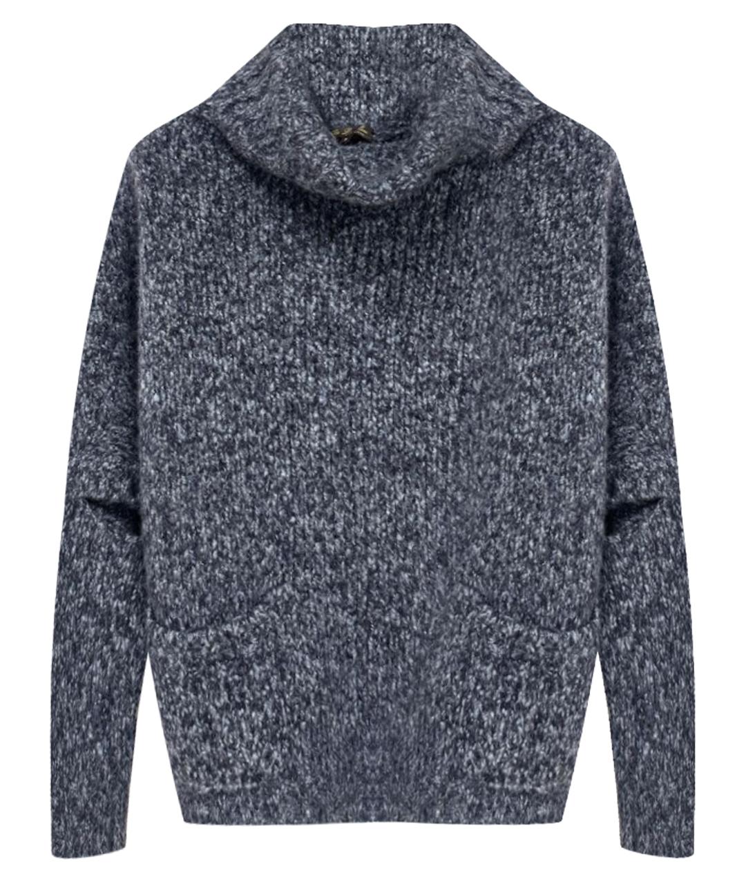 LORO PIANA Синий кашемировый джемпер / свитер, фото 1