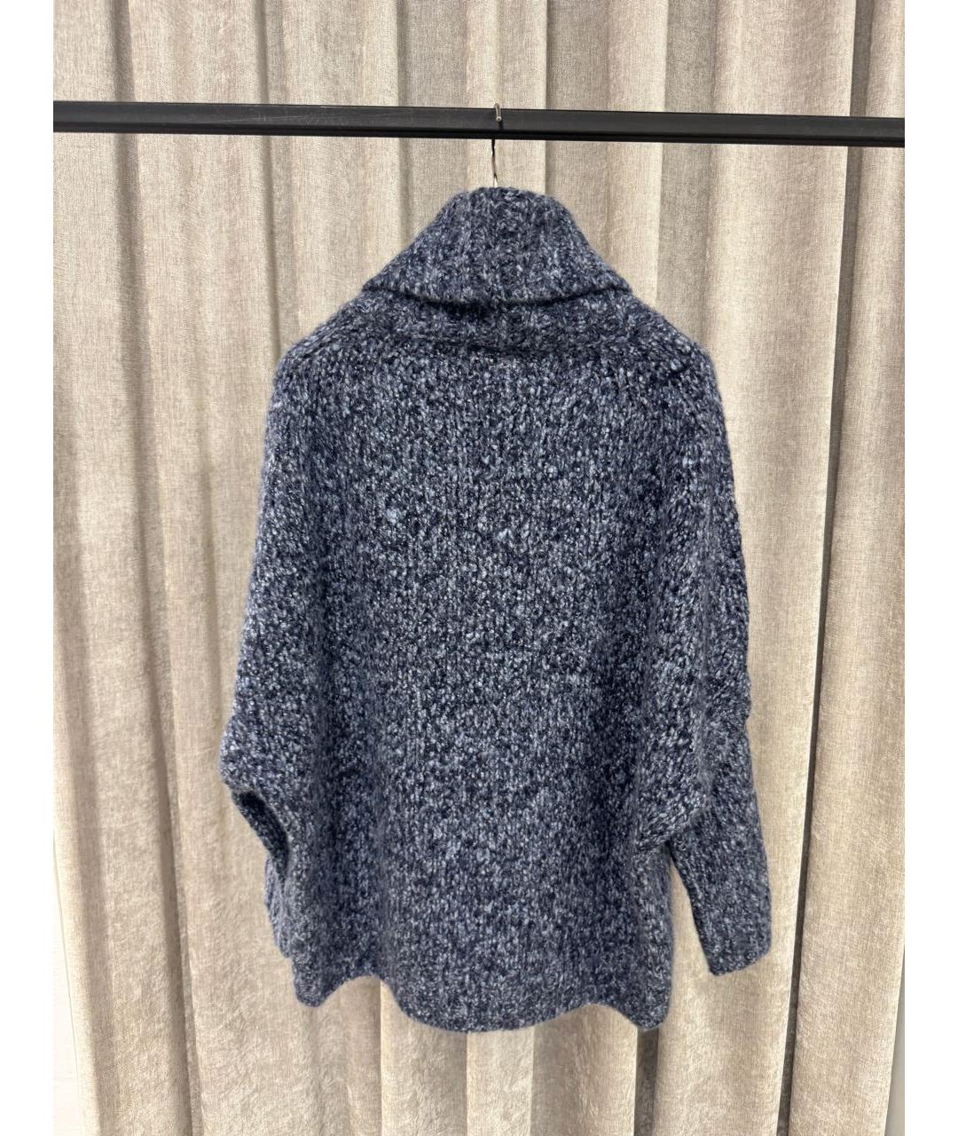 LORO PIANA Синий кашемировый джемпер / свитер, фото 2