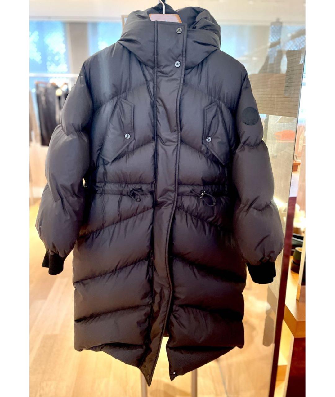 HERMES Черный полиэстеровый пуховик, фото 2