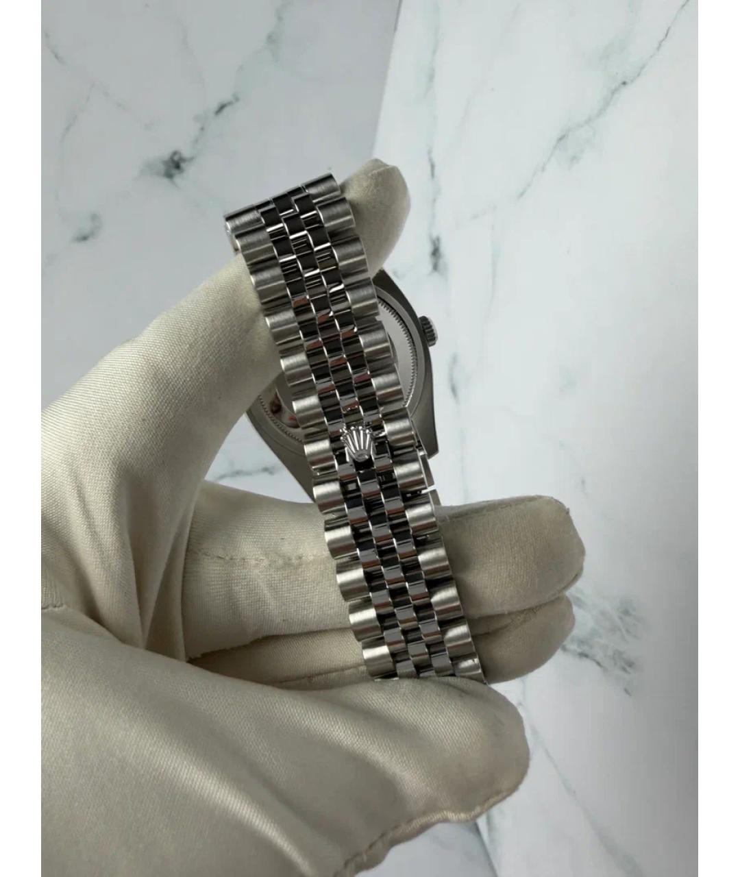 ROLEX Серебряные металлические часы, фото 6