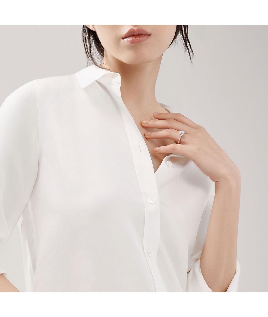 TIFFANY&CO Серебряное платиновое кольцо, фото 8