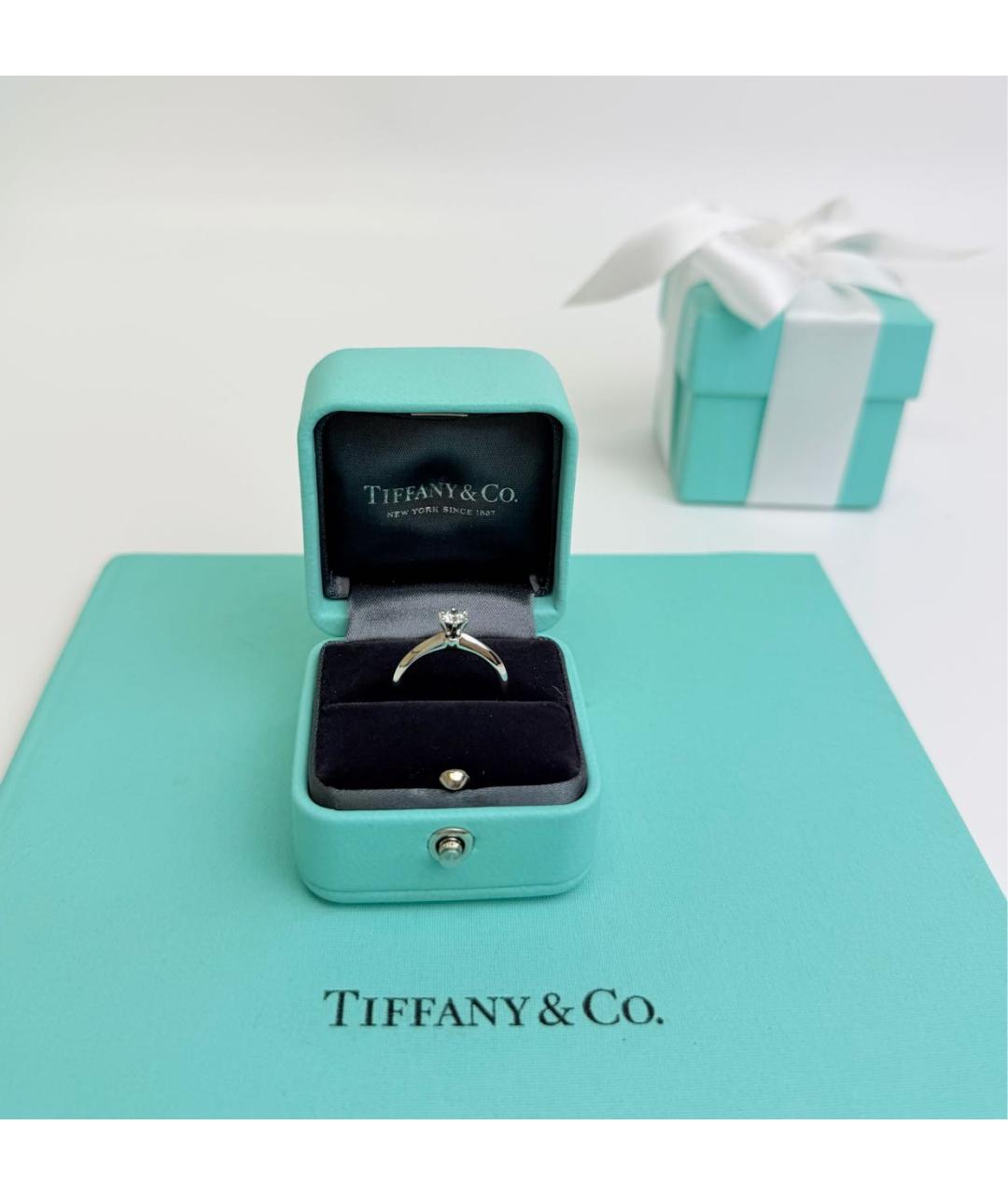 TIFFANY&CO Серебряное платиновое кольцо, фото 4