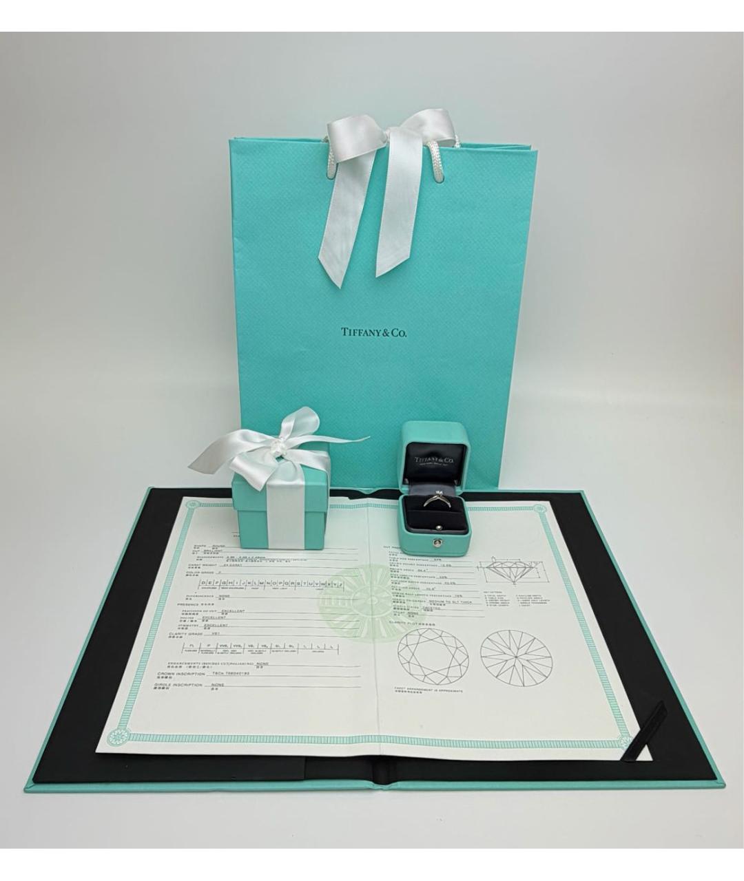 TIFFANY&CO Серебряное платиновое кольцо, фото 2