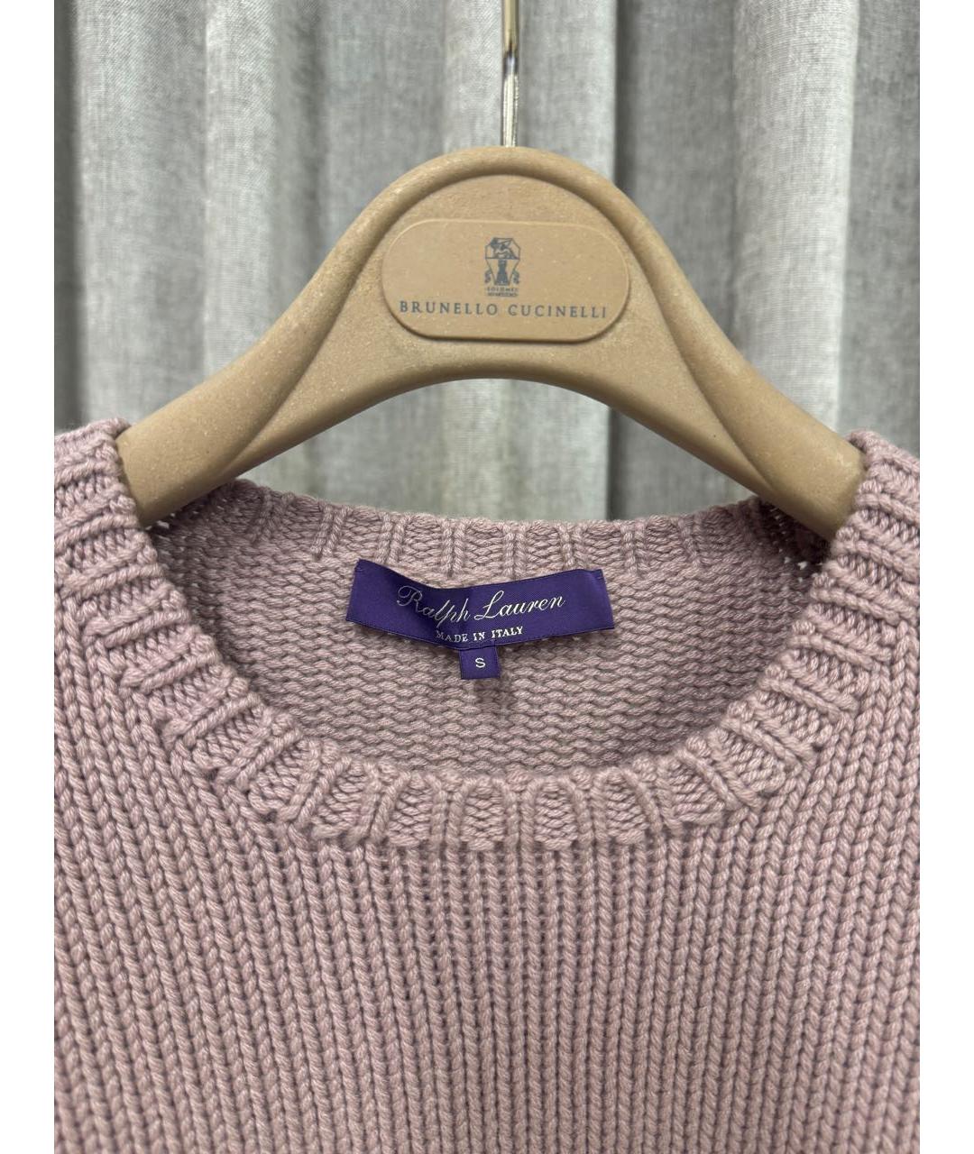 RALPH LAUREN Розовый кашемировый джемпер / свитер, фото 3