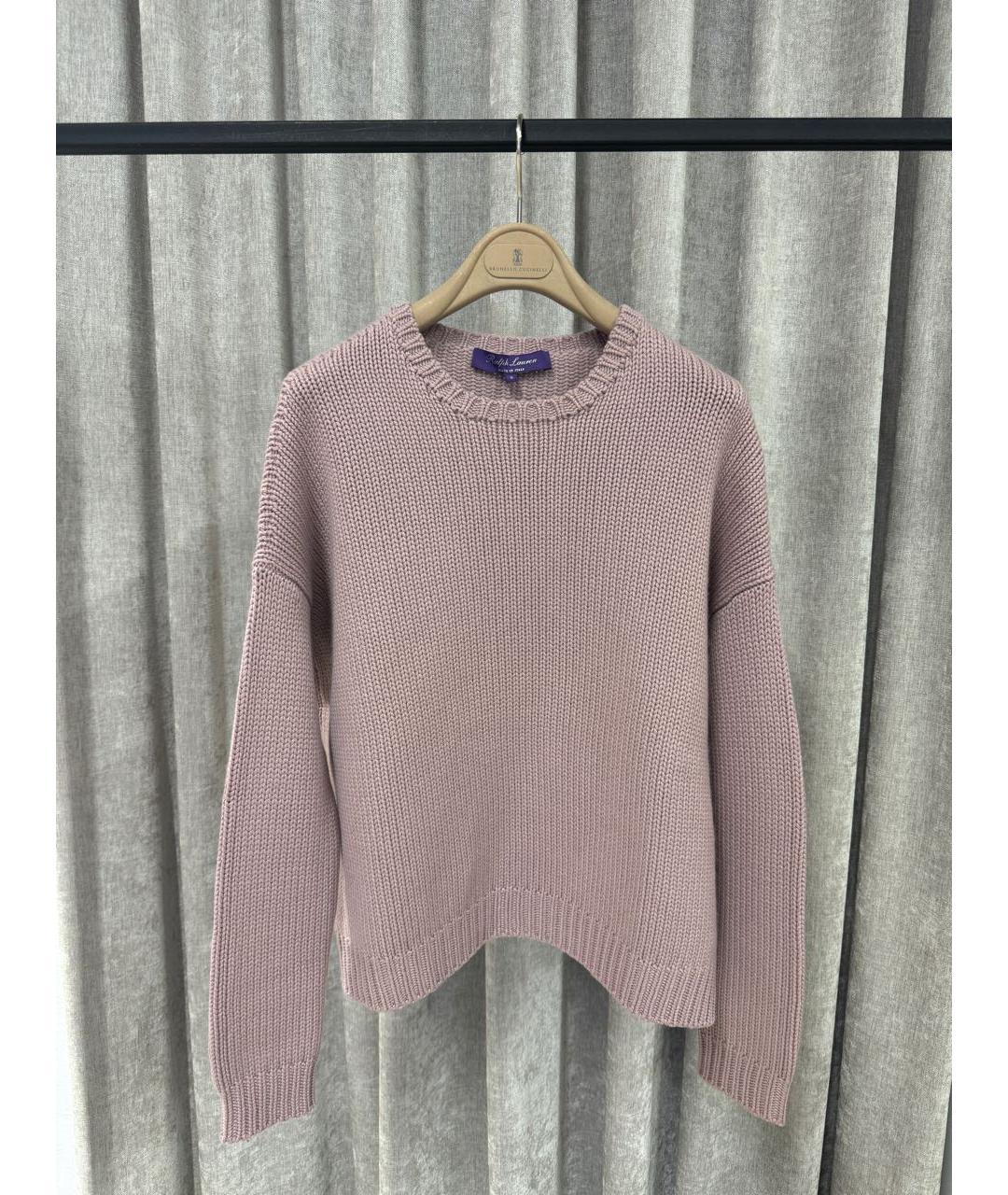RALPH LAUREN Розовый кашемировый джемпер / свитер, фото 5