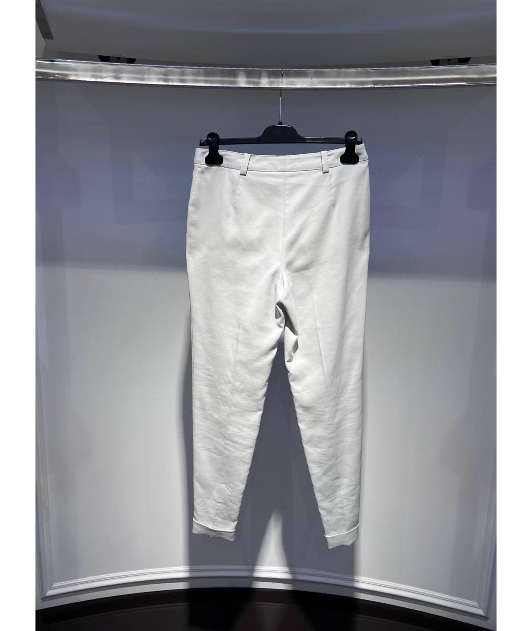 LORO PIANA Бежевые брюки узкие, фото 2