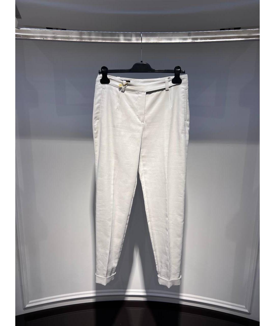 LORO PIANA Бежевые брюки узкие, фото 3