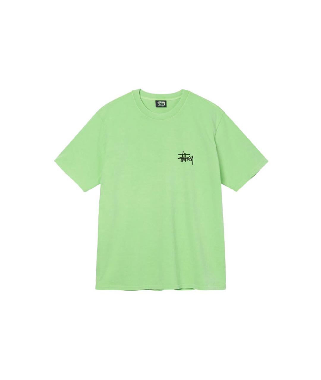 STUSSY Зеленая футболка, фото 1