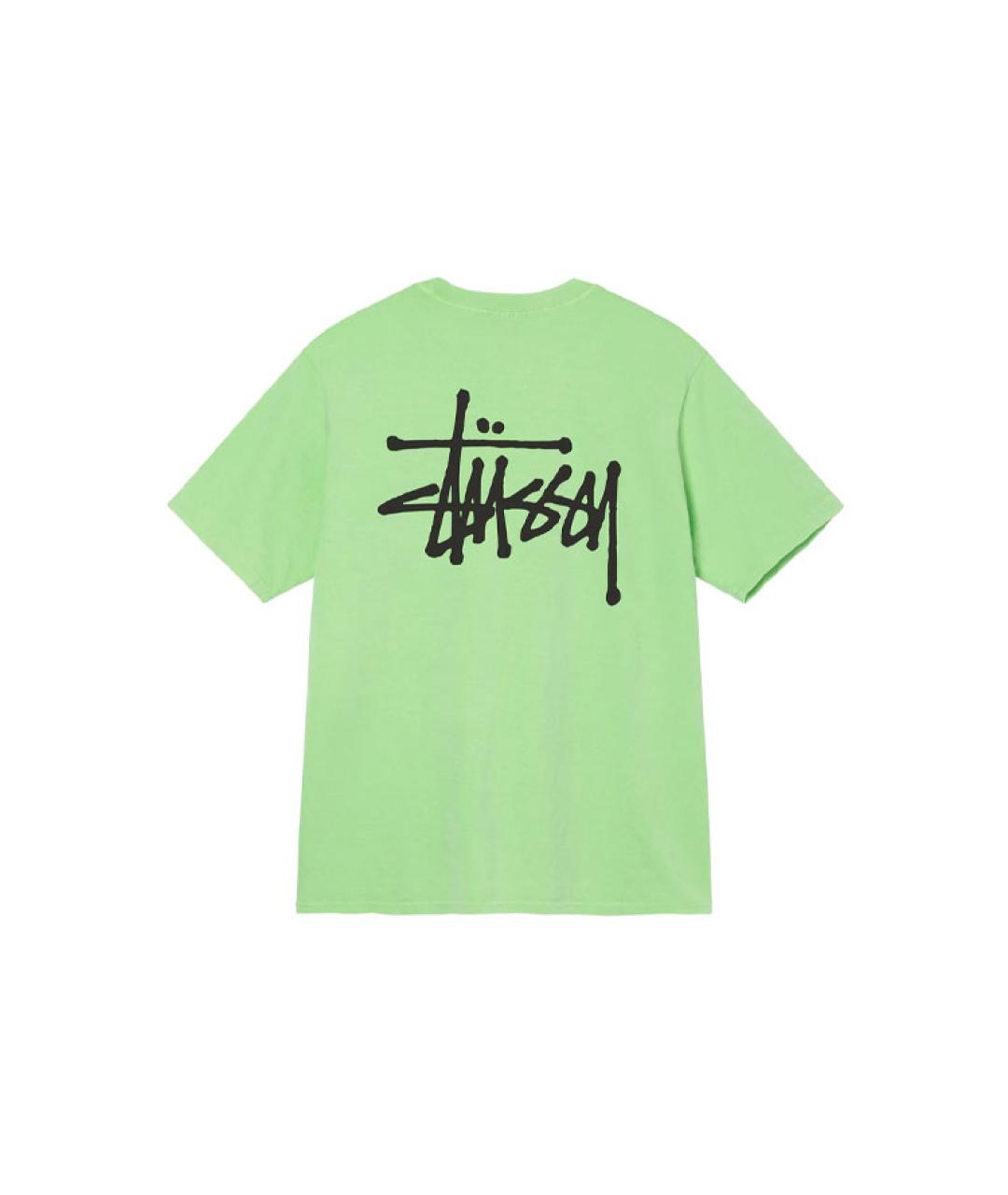 STUSSY Зеленая футболка, фото 2