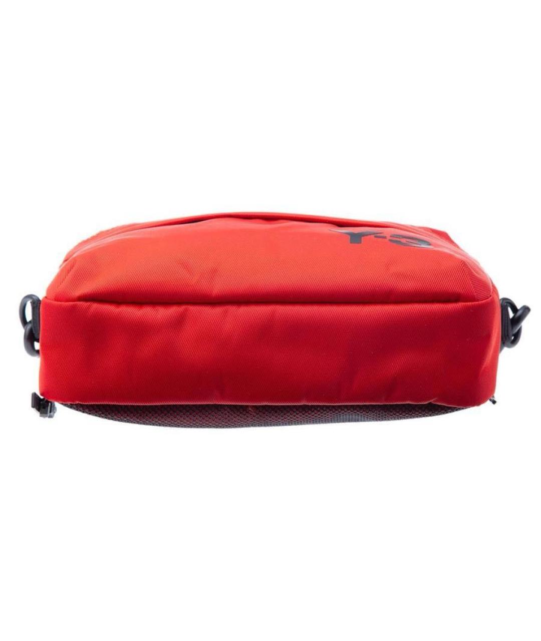 Y-3 Красная тканевая поясная сумка, фото 4