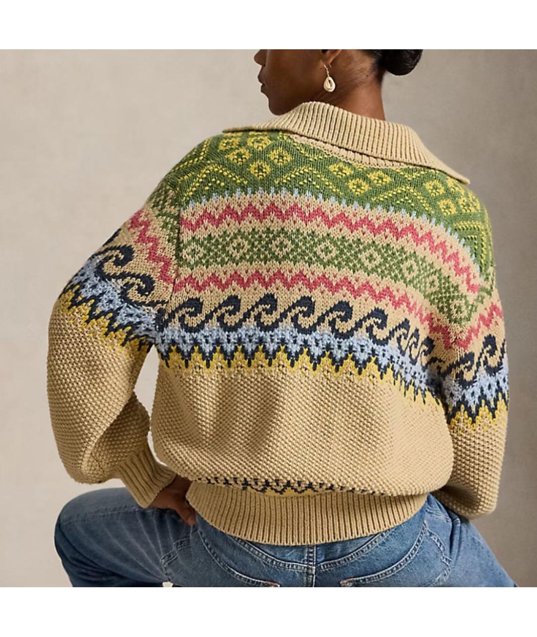 POLO RALPH LAUREN Бежевый джемпер / свитер, фото 3