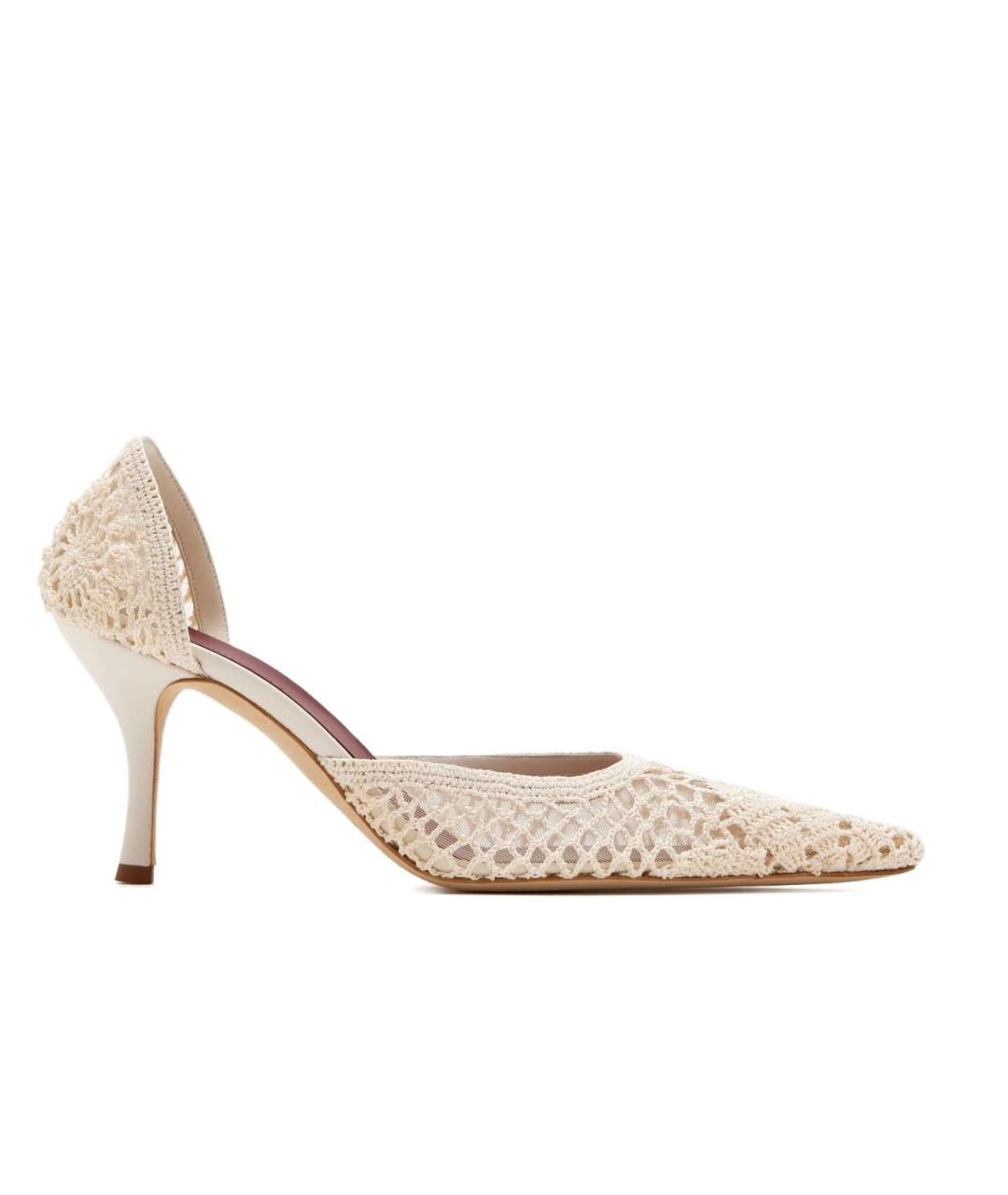 MAGDA BUTRYM Бежевые текстильные туфли, фото 1