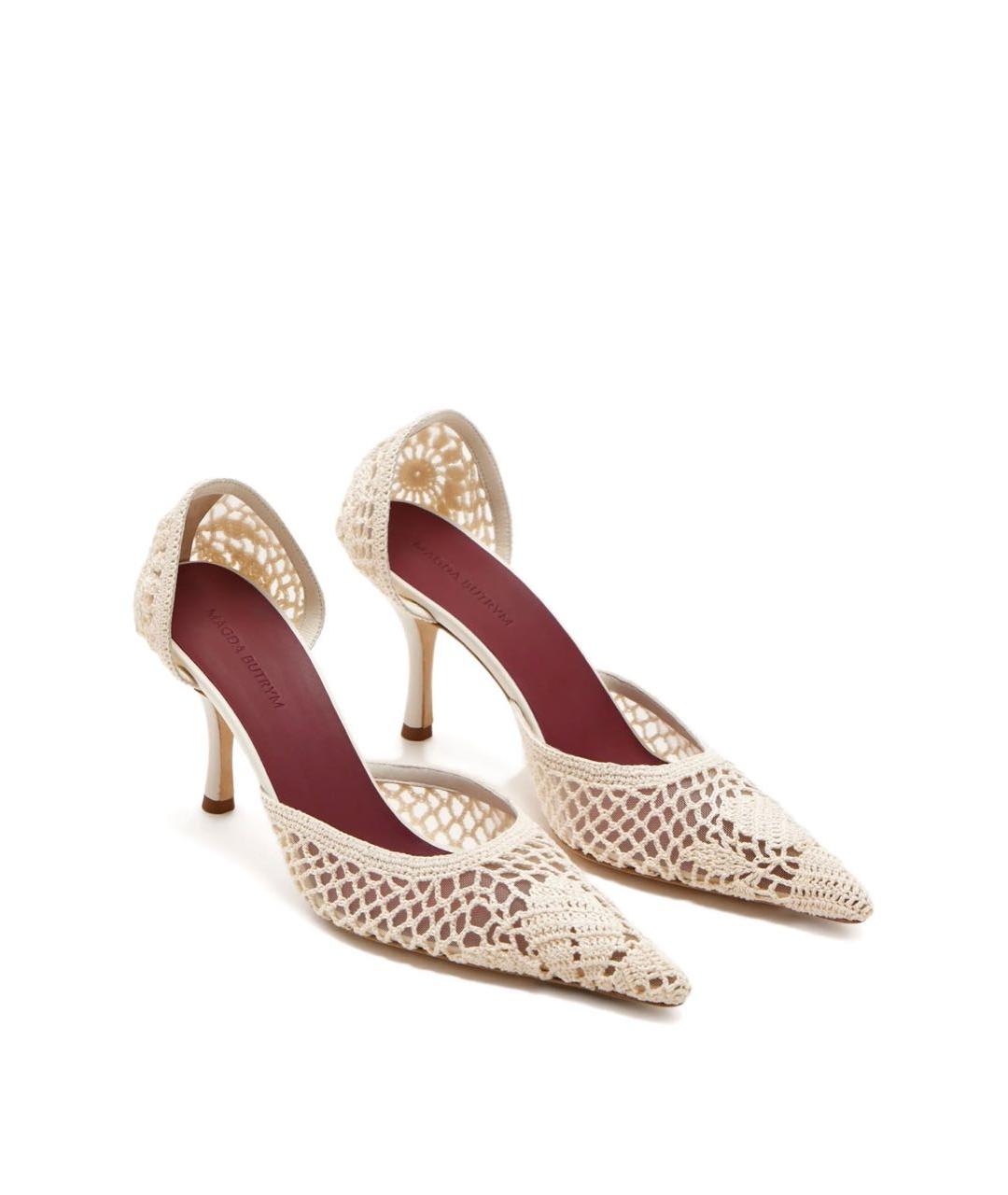 MAGDA BUTRYM Бежевые текстильные туфли, фото 2