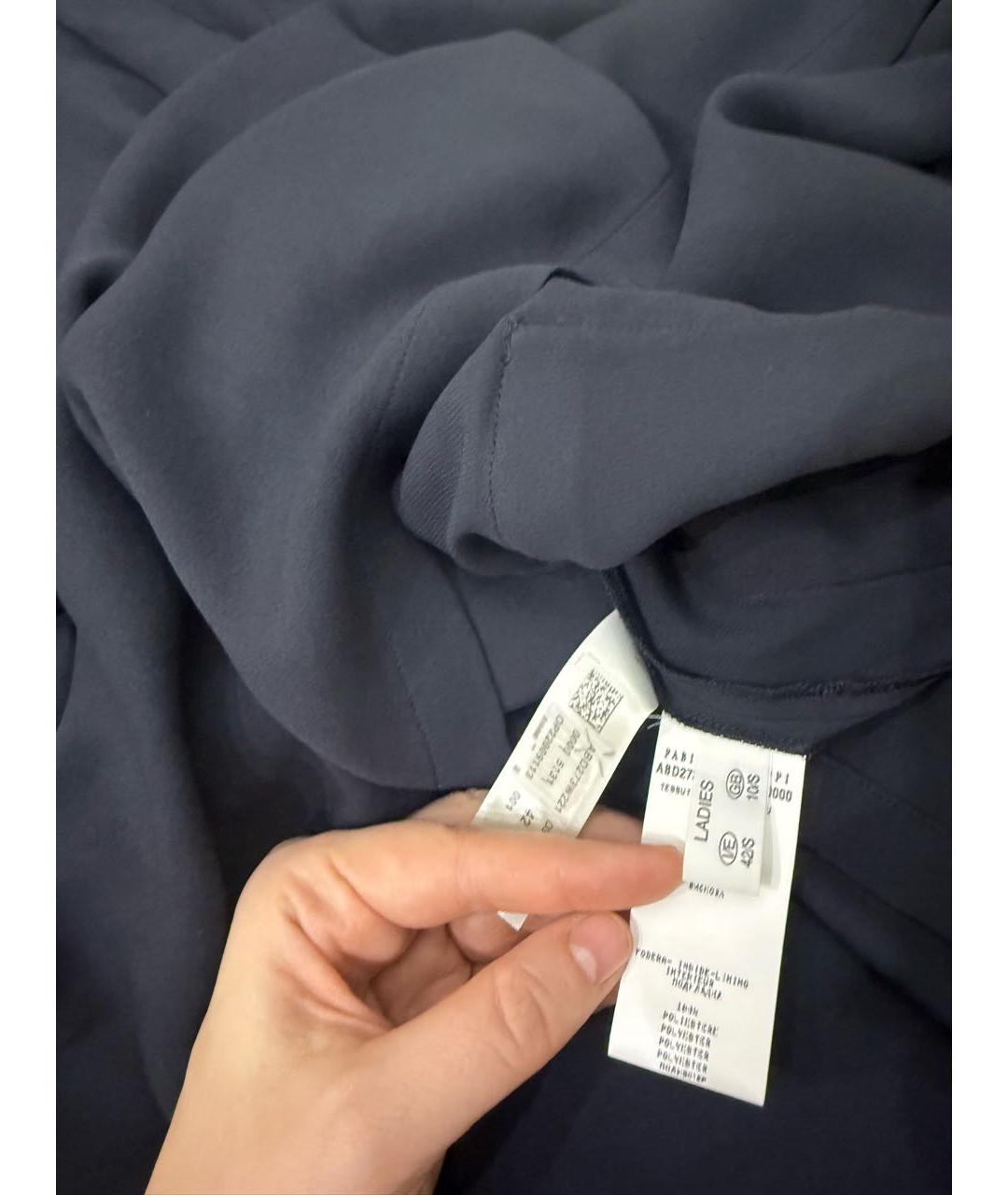 FABIANA FILIPPI Темно-синее вискозное повседневное платье, фото 6