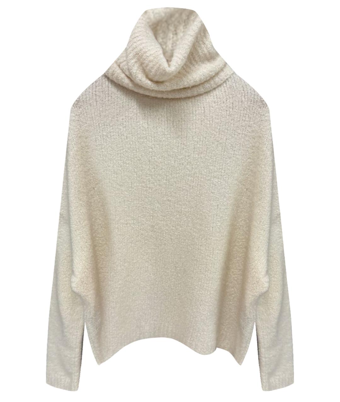 RALPH LAUREN Белый шерстяной джемпер / свитер, фото 1