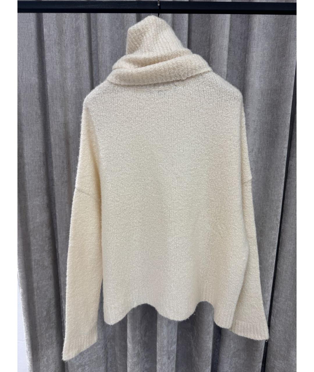 RALPH LAUREN Белый шерстяной джемпер / свитер, фото 2