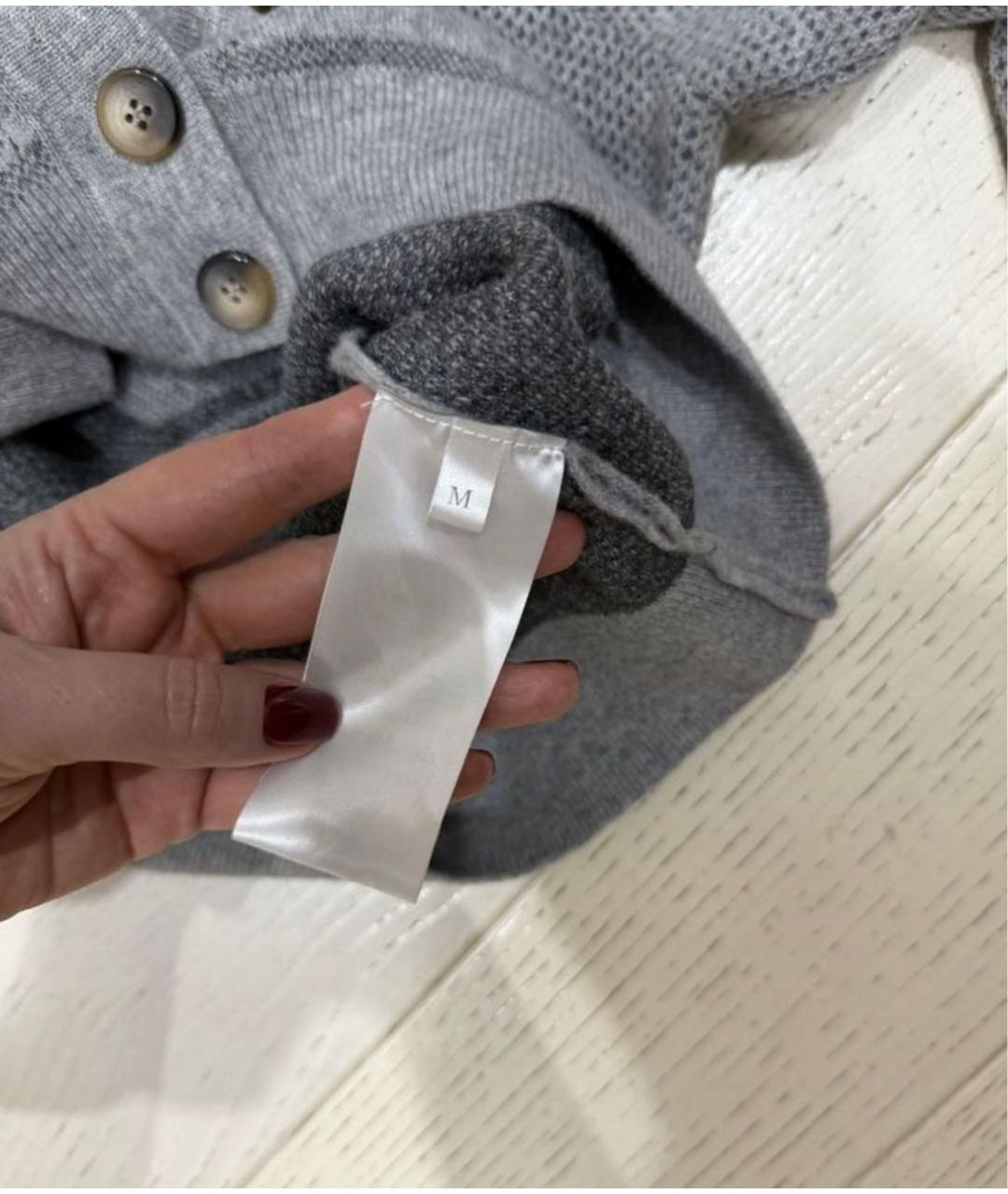 ULYANA SERGEENKO Серый шерстяной джемпер / свитер, фото 4