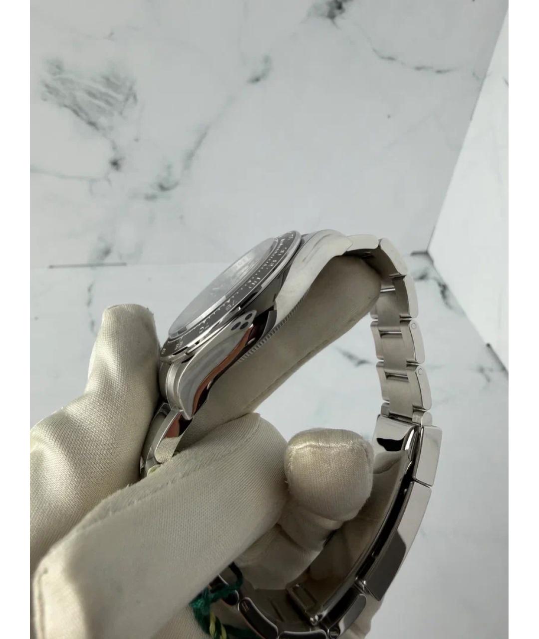 ROLEX Черные металлические часы, фото 4