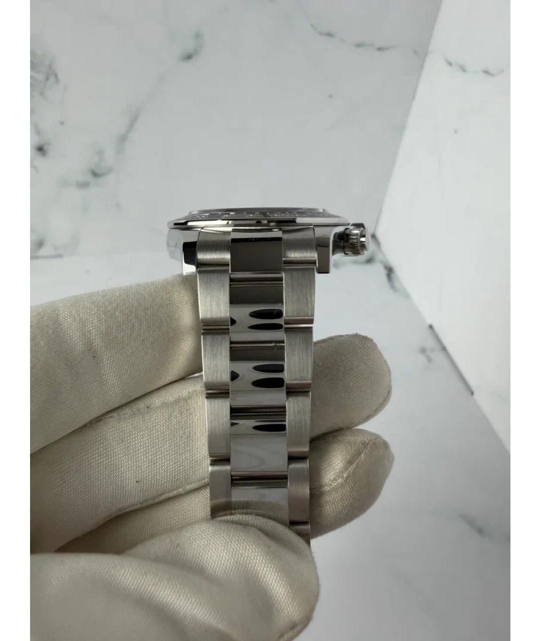 ROLEX Черные металлические часы, фото 5