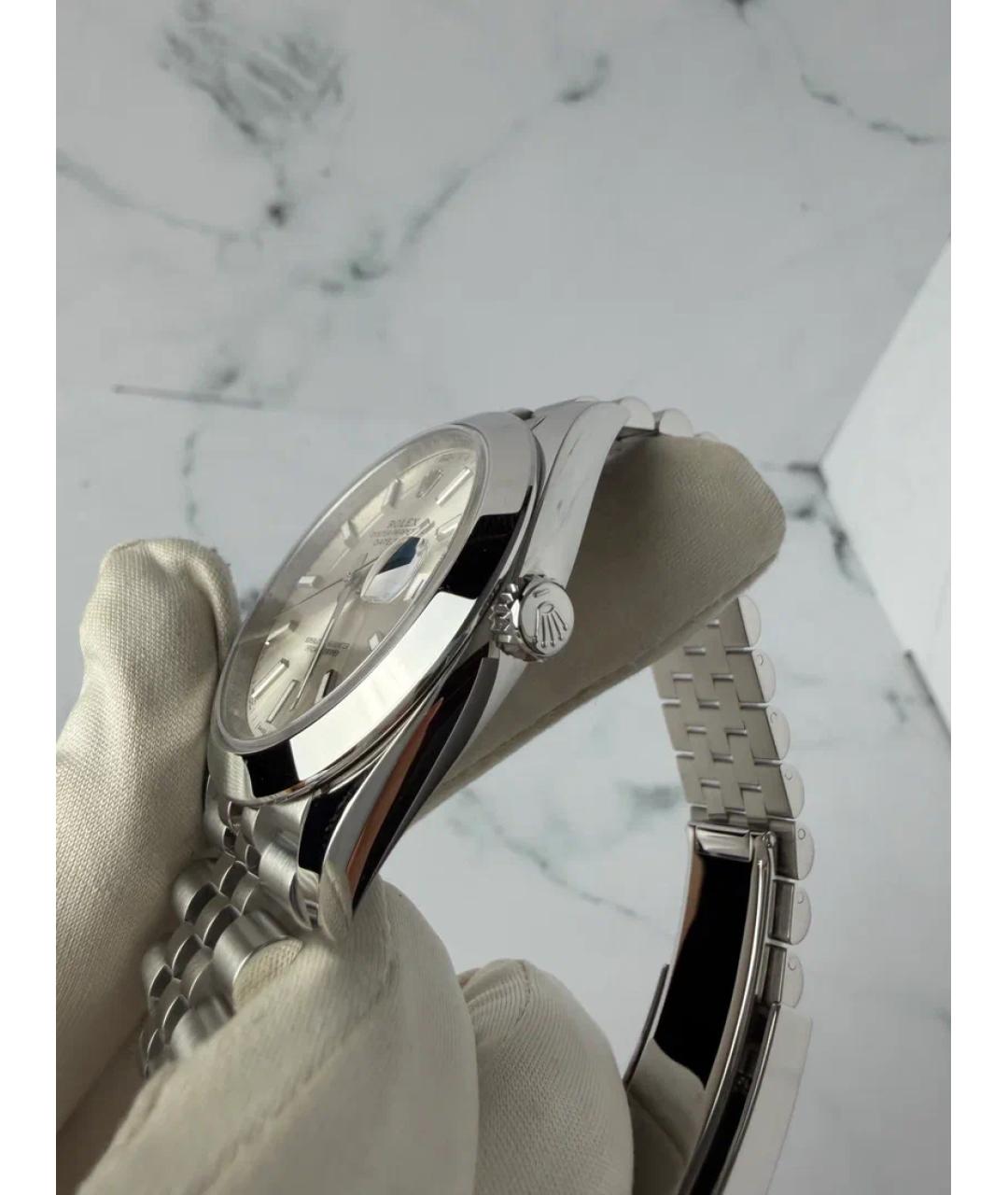 ROLEX Серебряные металлические часы, фото 4