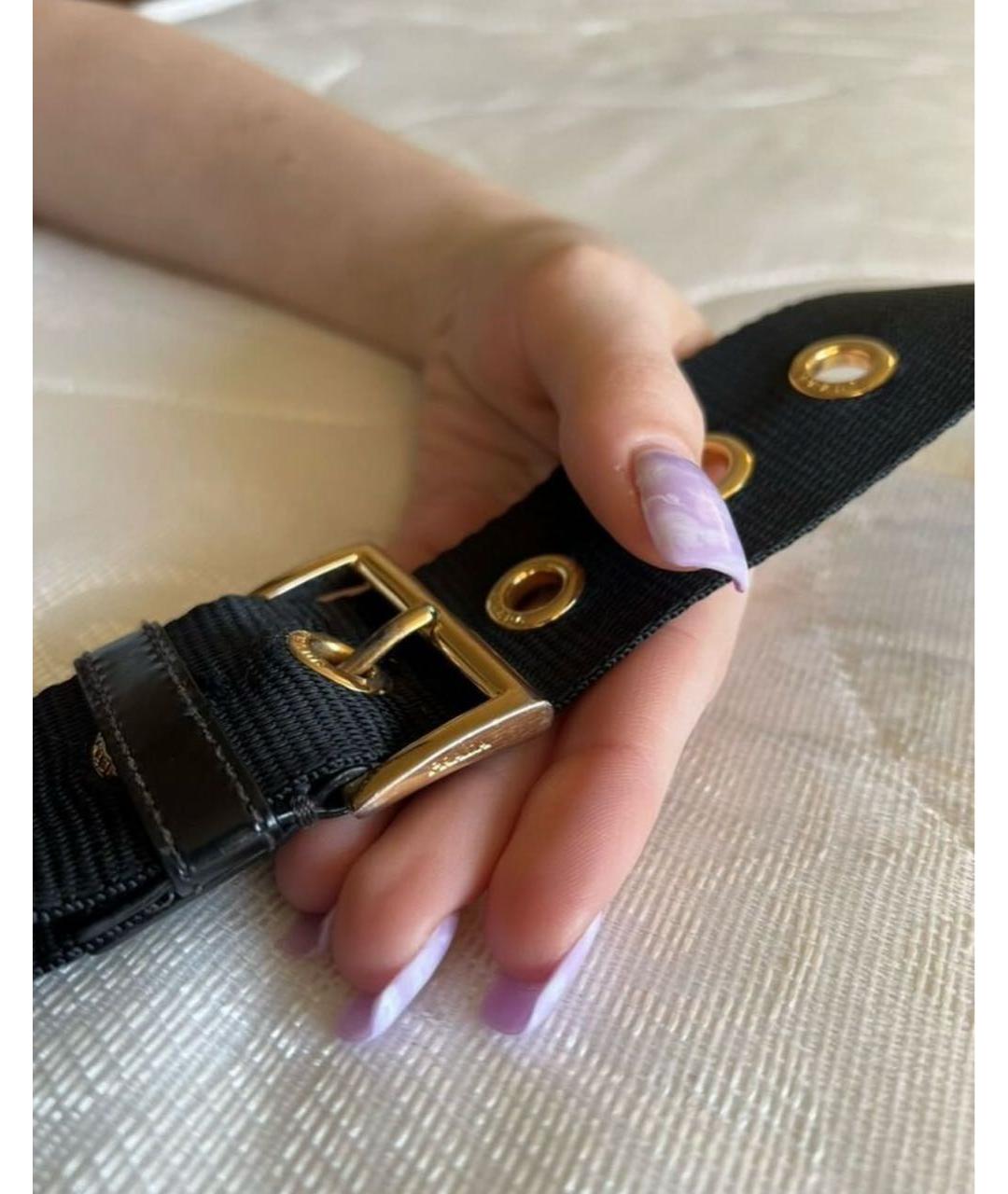 PRADA Черная деним сумка через плечо, фото 4