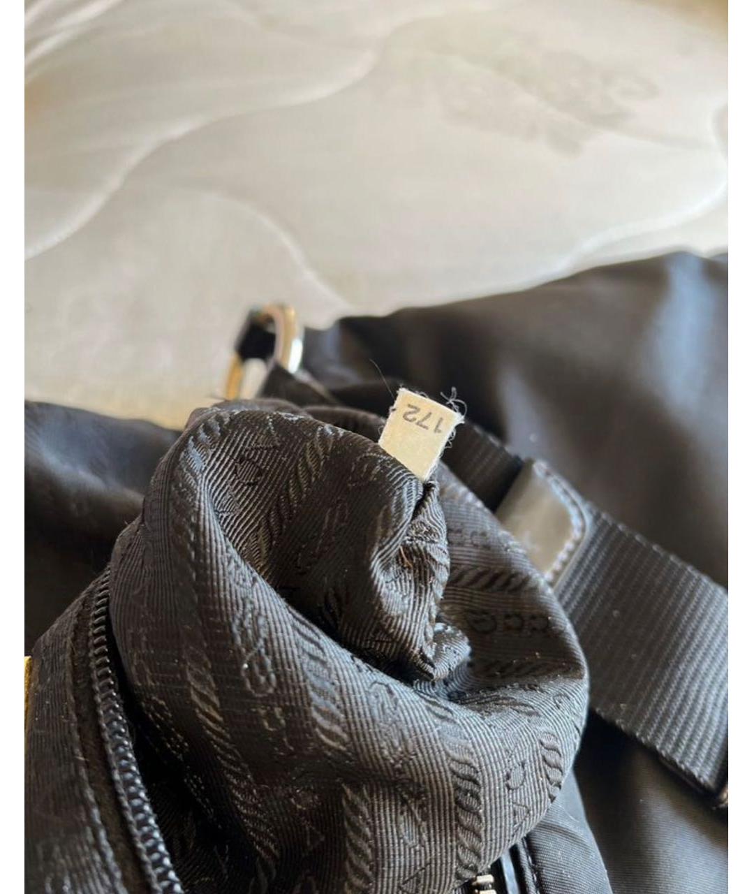 PRADA Черная деним сумка через плечо, фото 5