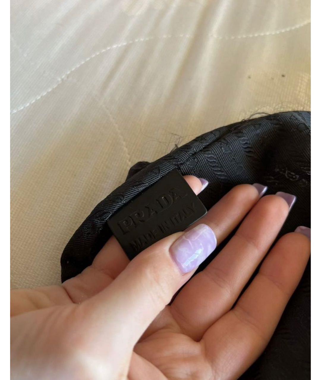 PRADA Черная деним сумка через плечо, фото 6