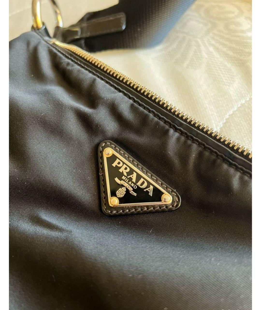 PRADA Черная деним сумка через плечо, фото 2