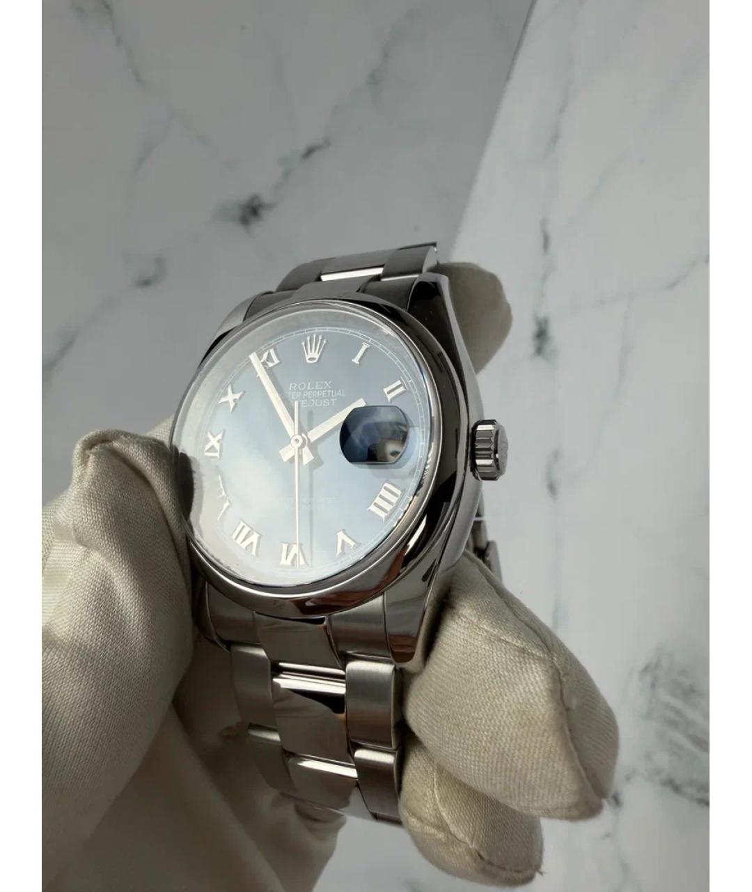 ROLEX Синие металлические часы, фото 3