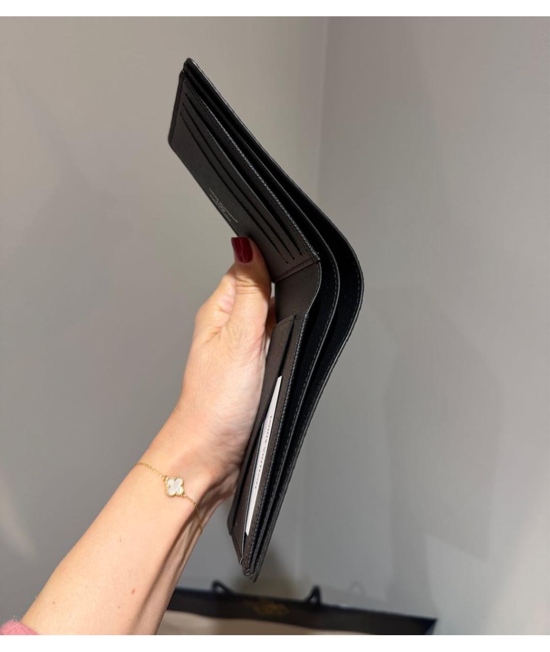 LOUIS VUITTON Антрацитовый кошелек, фото 4