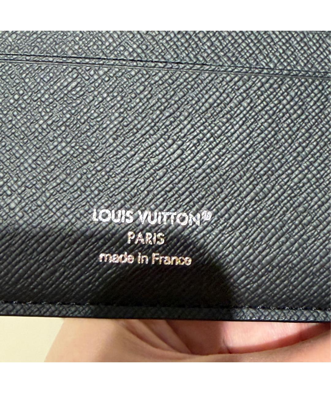LOUIS VUITTON Антрацитовый кошелек, фото 3