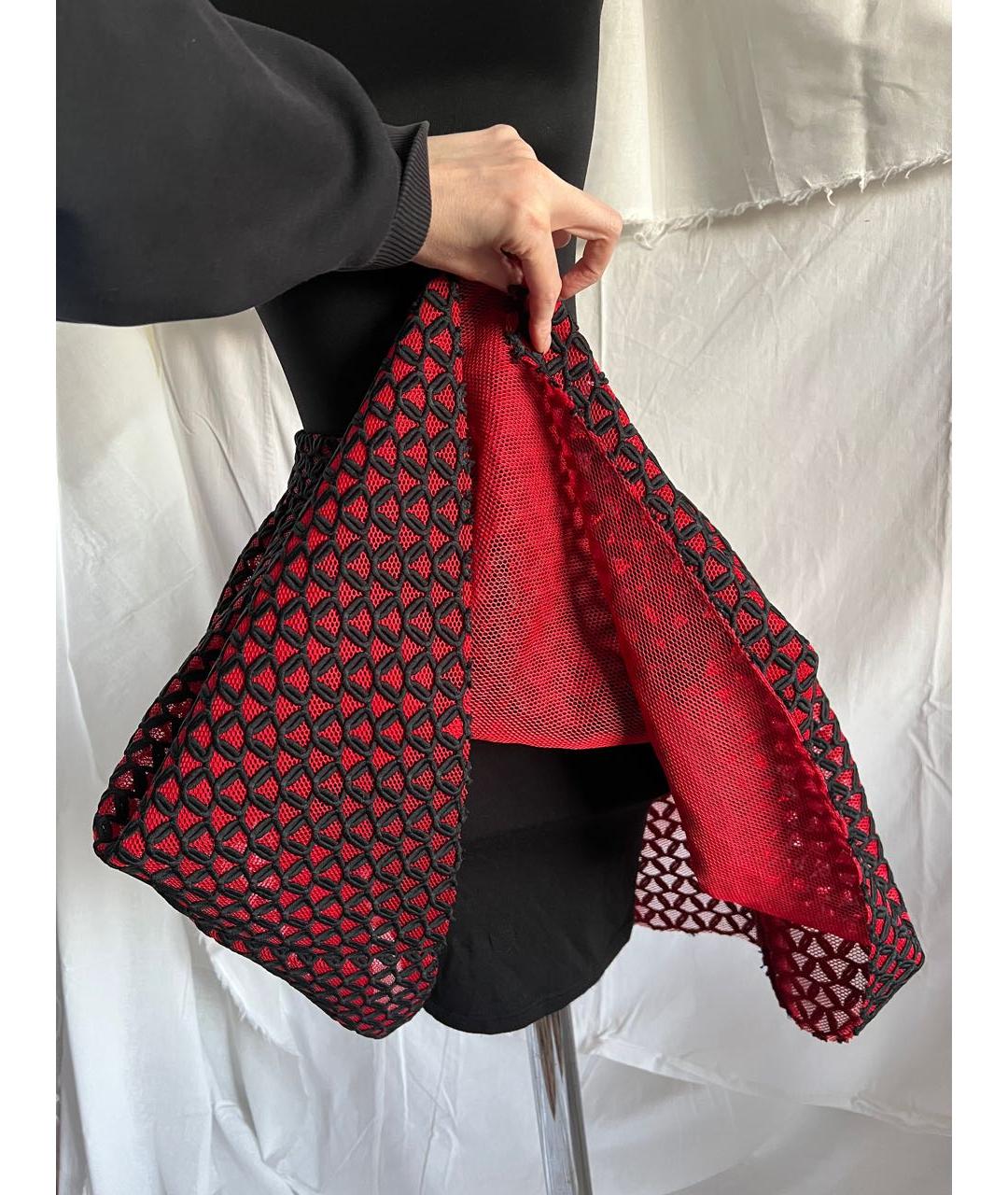 MAJE Бордовая ацетатная юбка миди, фото 4