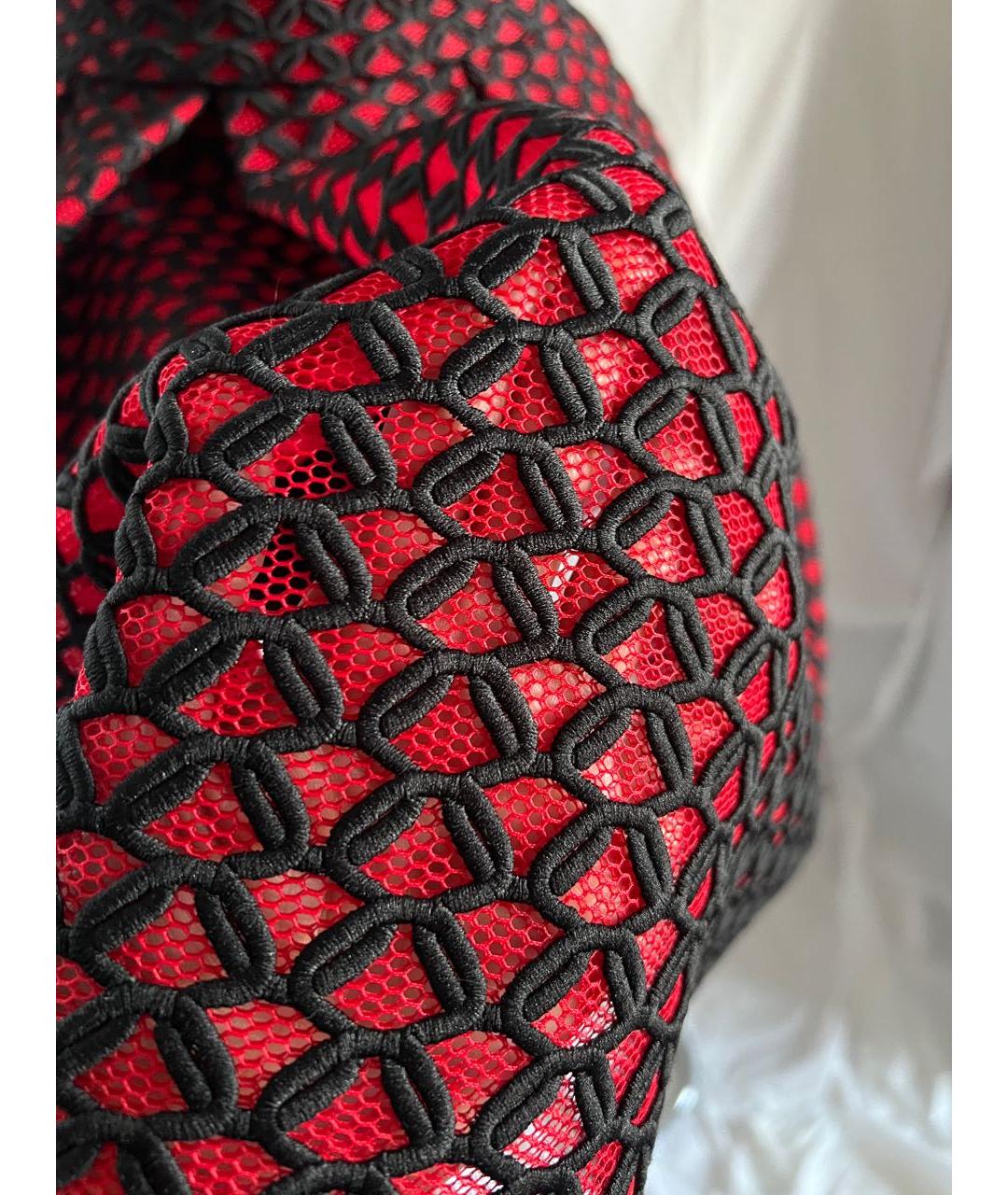 MAJE Бордовая ацетатная юбка миди, фото 6