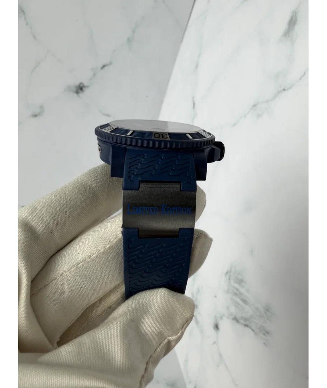 Ulysse Nardin Черные металлические часы, фото 4