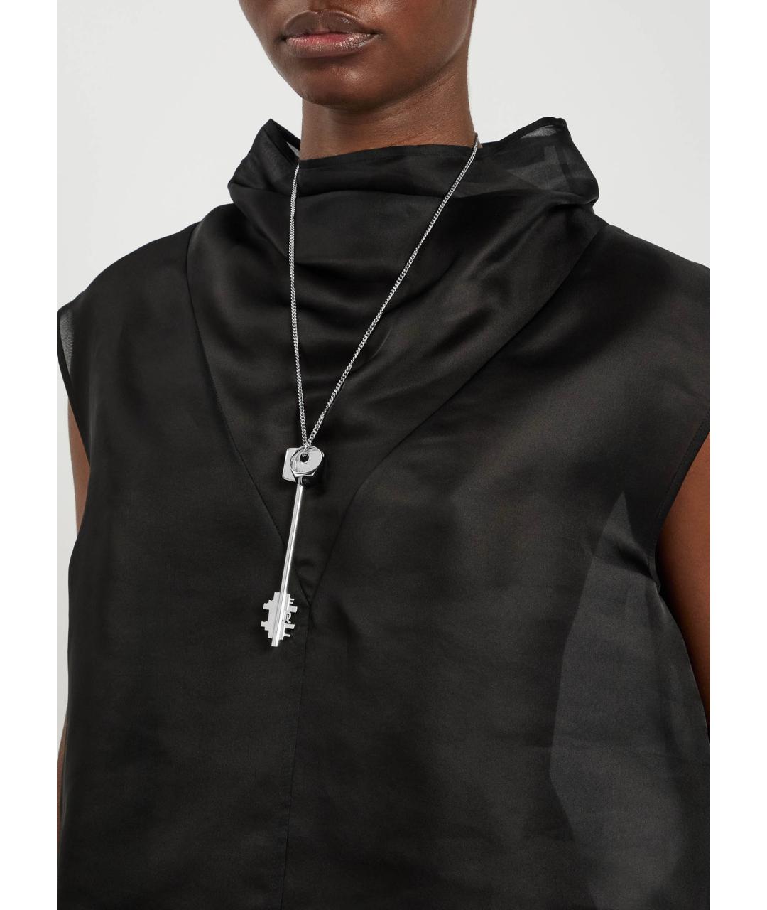 PACO RABANNE Серебряное металлическое колье, фото 2